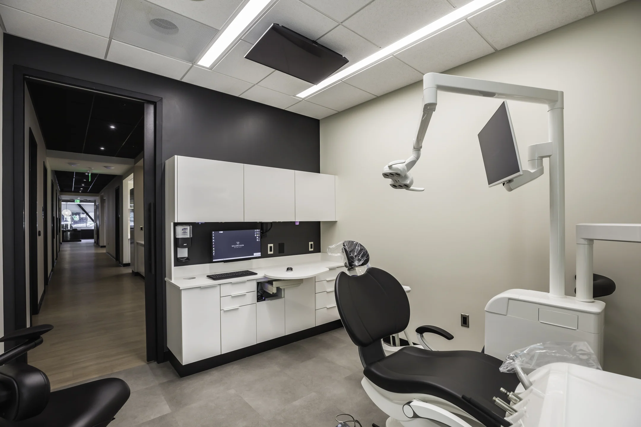 Patient Care Area, Dental facility upgrades and tenant improvements at Willow Glen Dental in San Jose, CA by Elson Electric
