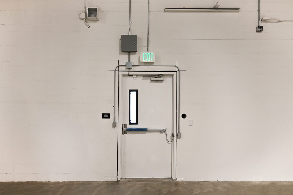 Low voltage door access hardware Access control card reader and door hardware installed by Elson Electric's Low Voltage Division